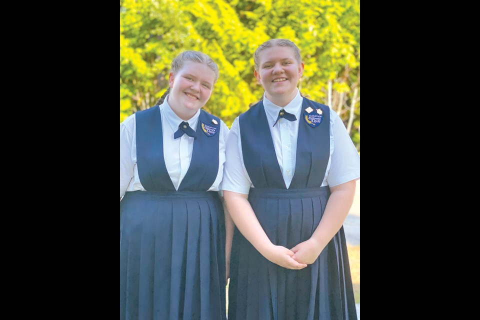 Talented singers Annika and Birgitte Friggstad have enjoyed sharing the experience of singing with the Saskatoon Children’s Choir.

Photo: Anna Felstrom