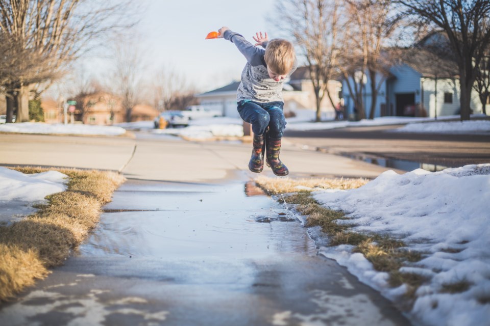 spring puddles