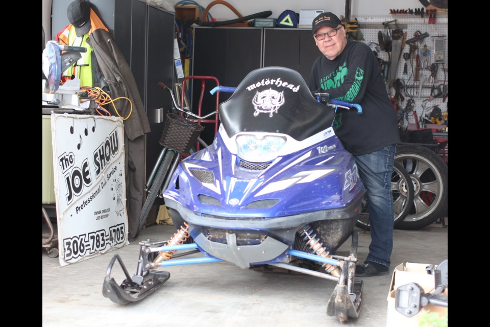 Joe Bisschop, pictured here with his 2009 Yamaha XSR700. The sled was stolen at the end of 2011 and was returned to Bisschop in 2022.