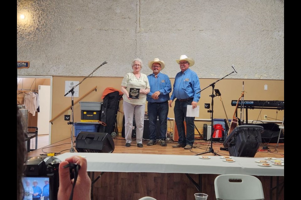 Mary Anne Gaetz was presented the Unity Western Days Citizen of the Year award June 2.  Committee co-chairs Brian Woytiuk and Terry Smith read off the nomination before making the presentation.