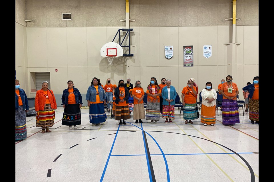 Elders and women at the National Day for Truth and Reconciliation event at White Bear.