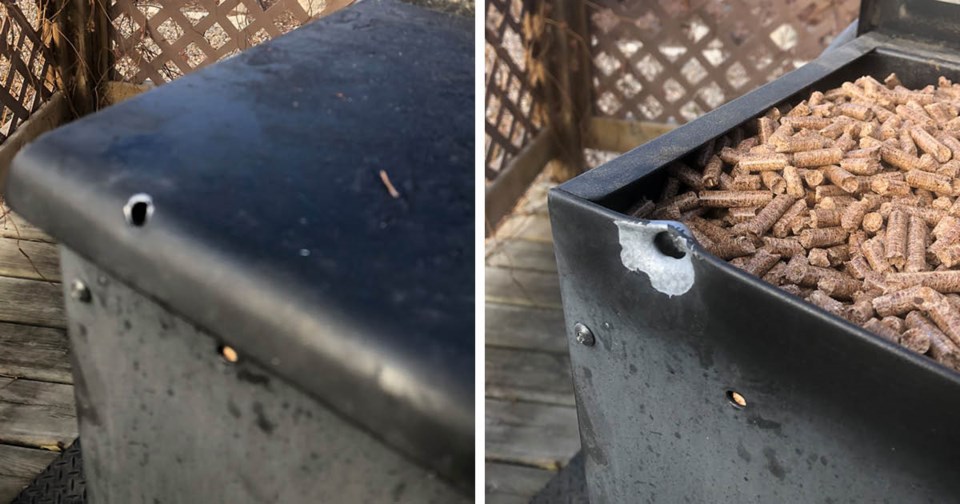 Bullet Hole in BBQ