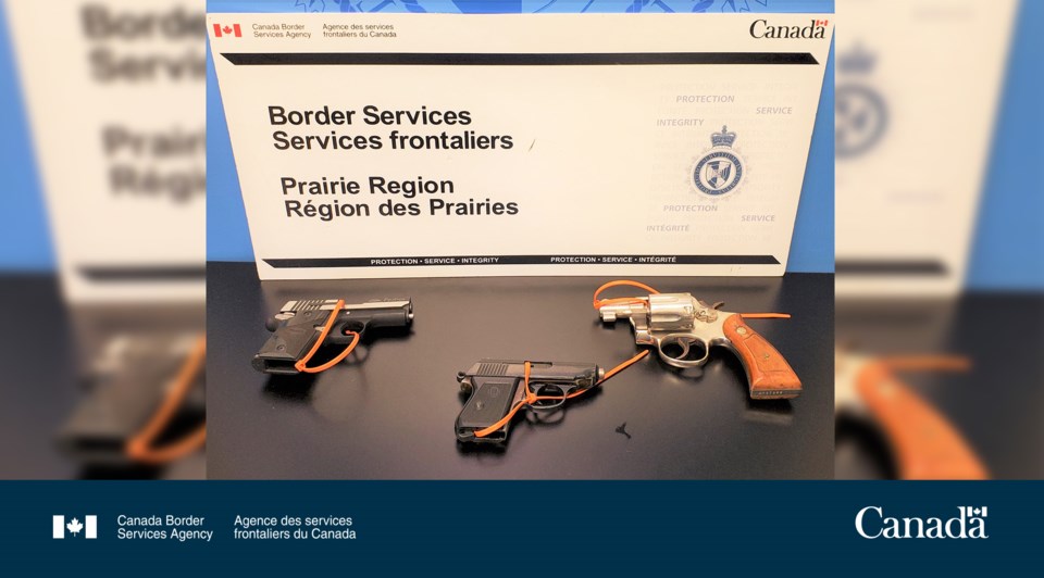 CBSA North Portal pistols July 29