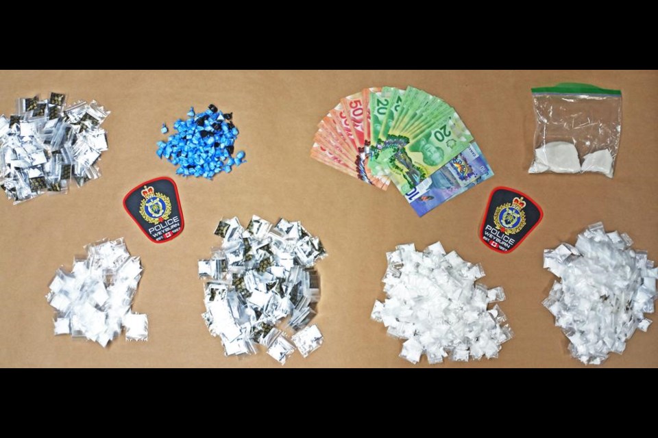 These are the drugs and cash seized via search warrant at a Weyburn home on June 30.