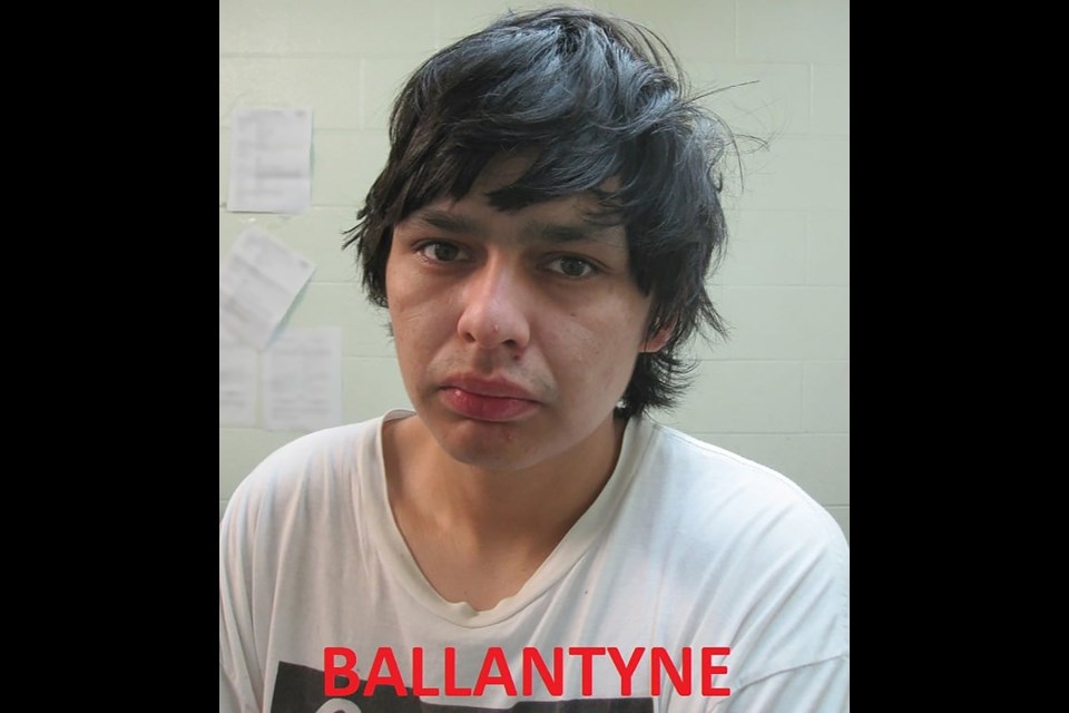 Tanner Ballantyne. Wanted by Pelican Narrows RCMP for discharge firearm with intent, aggravated assault, possession of firearm while unauthorized, possession of weapon contrary to order, possession of weapon for a dangerous purpose.