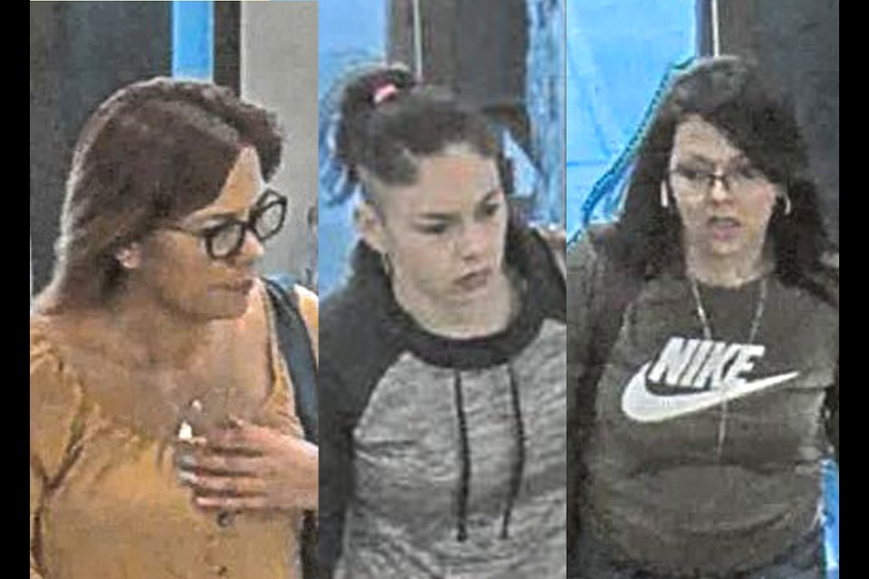 If you can identify any of these three females, please contact Crime Stoppers.