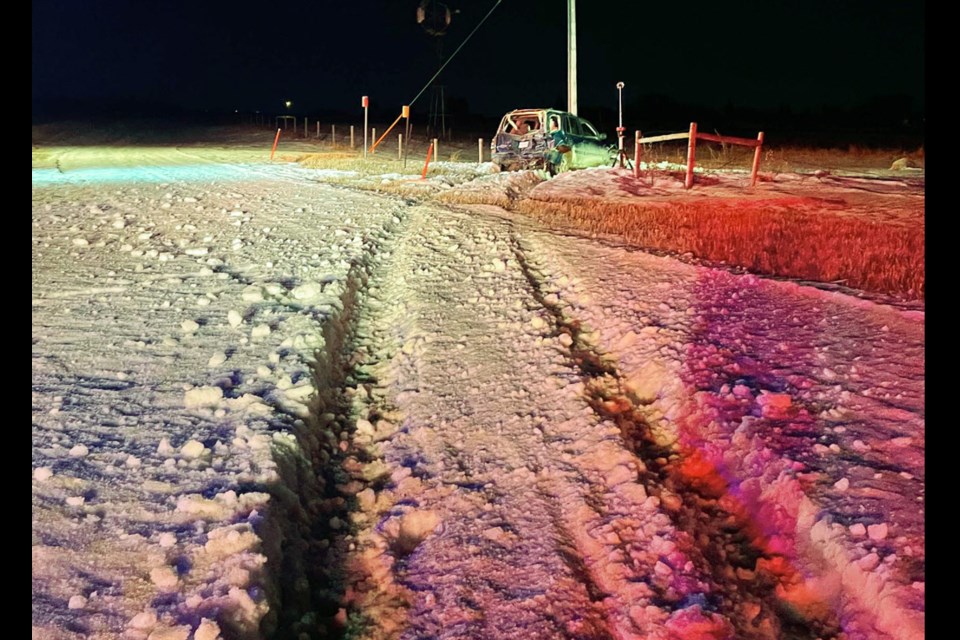 A semi struck a Chevrolet Trailblazer and left the scene of the collision. 