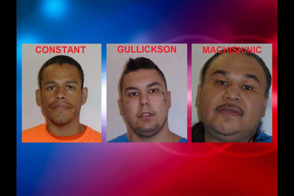 Saskatchewan Crime Stoppers is seeking information on three suspects who are considered unlawfully at large. 