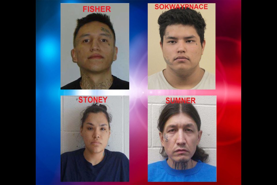 Four suspects were recently highlighted during a "Mugshot Monday" Facebook post by the Saskatchewan Crime Stoppers.