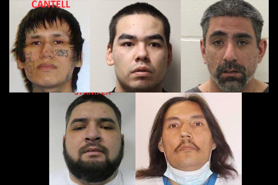 There are five individuals on this week's wanted list.