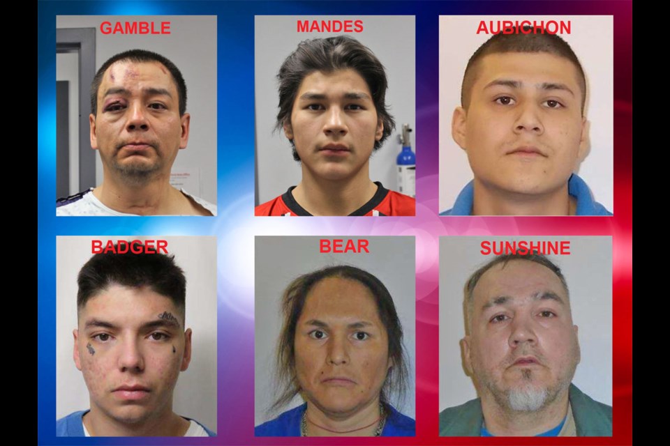 The Saskatchewan Crime Stoppers released details on six suspects during their "Find the Fugitive" post released on November 4.