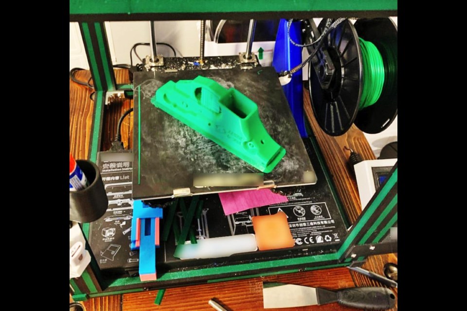 This is a 3D printer seized by the RCMP's Crime Reduction Team at a home in Weyburn