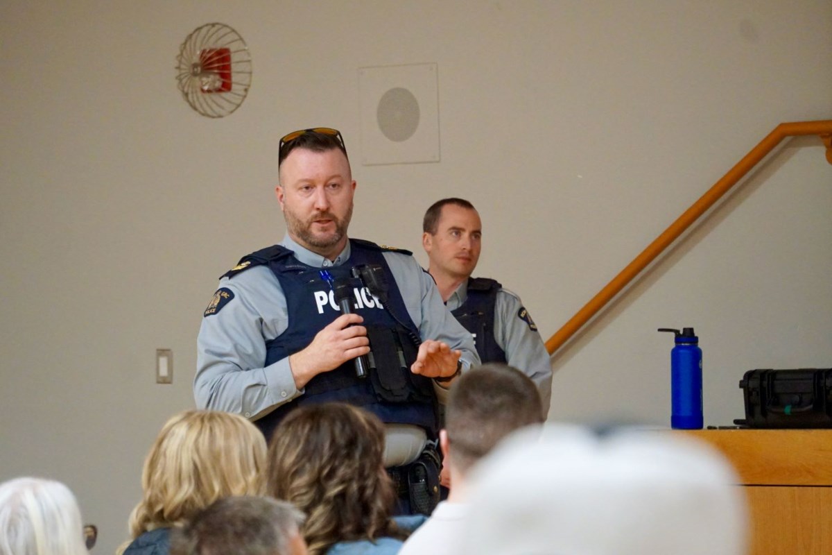 Estevan RCMP talks staffing situation, showcases latest equipment at town hall