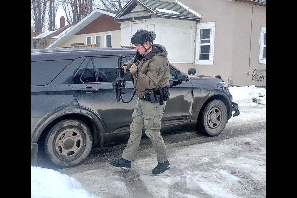 There was a heavy police presence on the 300 Block of Ave Q South on Tuesday afternoon.