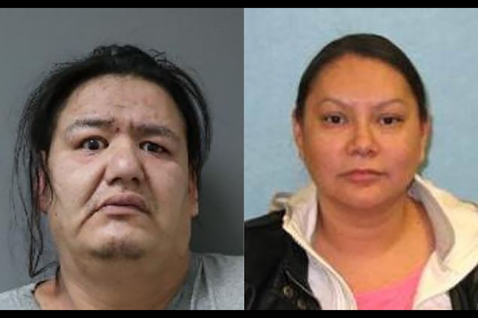 Police are looking for John Wayne Sanderson and Jessica Sutherland.
