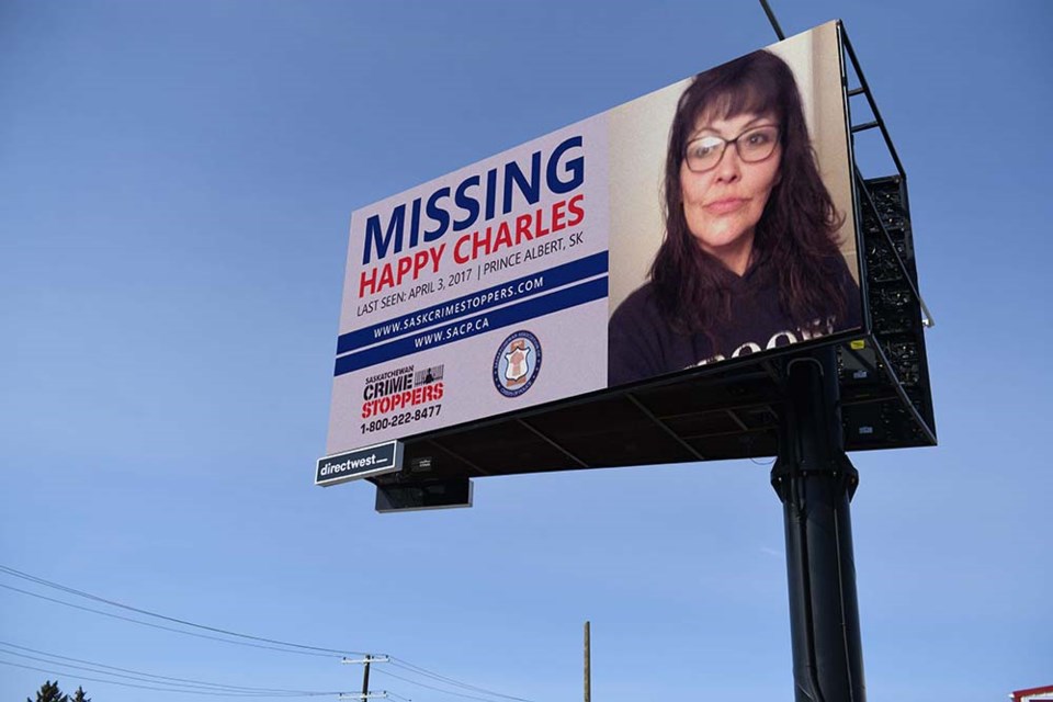 Happy Charles was last seen on April 3, 2017, in the area of the Prince Albert Collegiate Institute Kinsmen Park area.