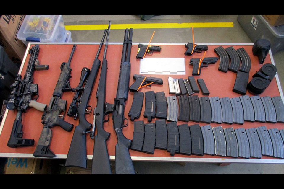 Undeclared restricted and non-restricted weapons seized at North Portal in August.
