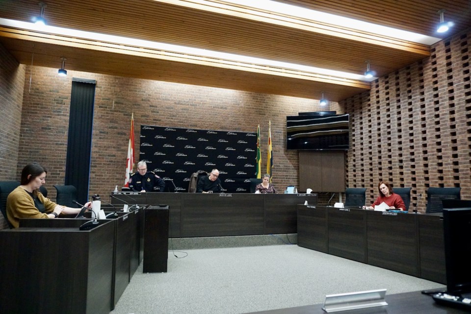 police-board-estevan-december-2023