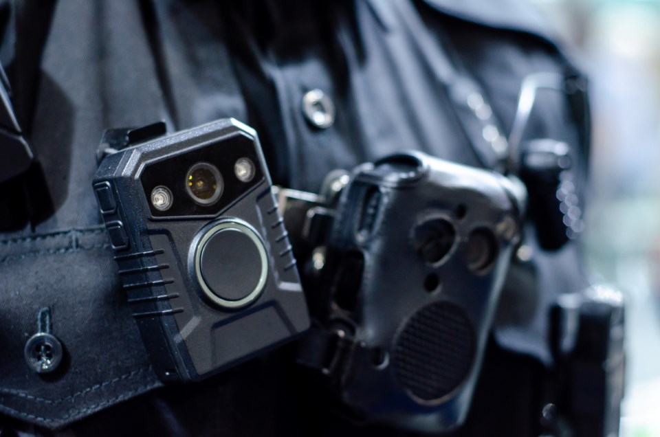 police body cam stock