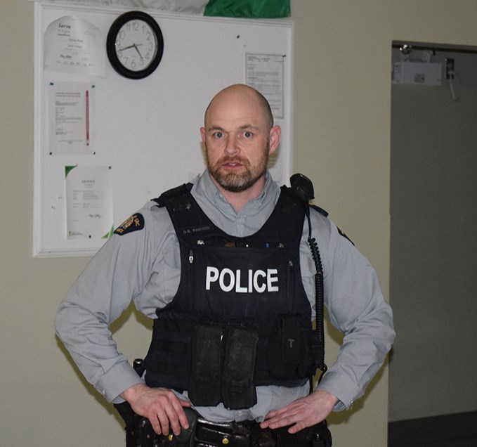 Sgt. Derek Friesen of the Canora RCMP Detachment provided a wealth of information regarding local policing and the challenges involved during the Canora RCMP Town Hall Meeting held at the Canora Golf Course Activity Centre on March 4.