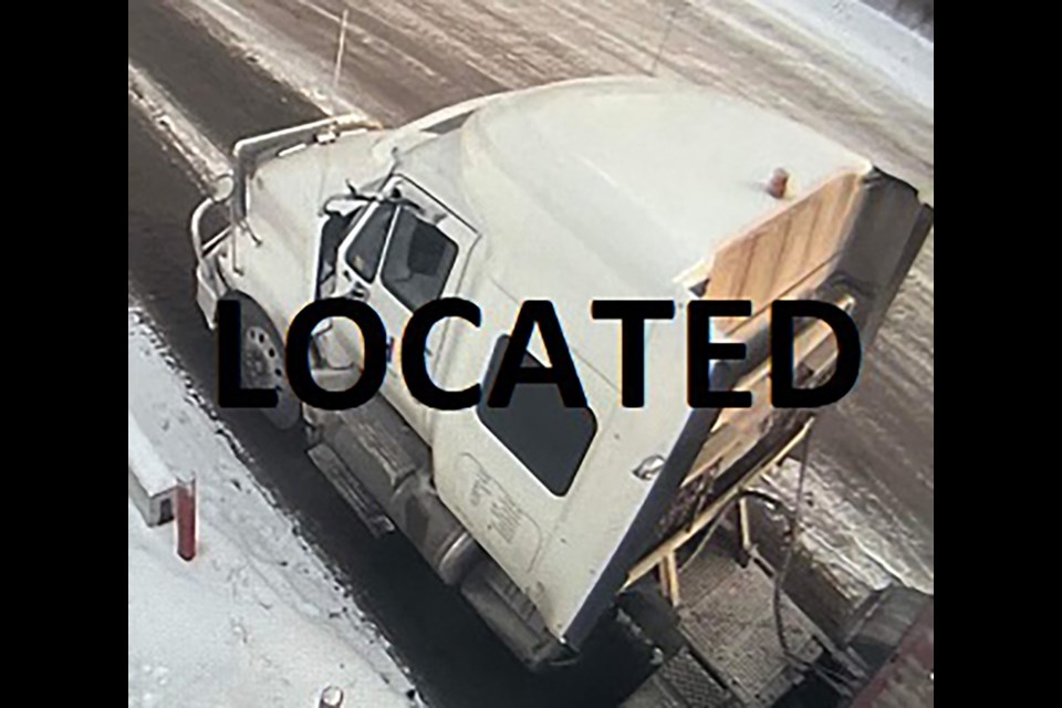 Saskatoon Police located a semi driver that BC RCMP were searching, say BC RCMP. 