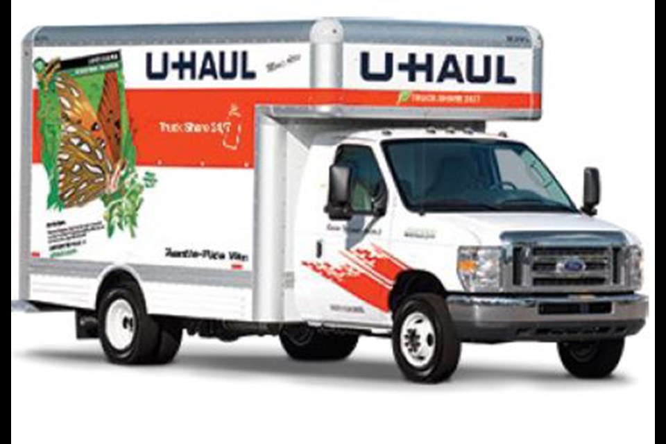 The 14-foot U-Haul truck has an Arizona license plate of AE05517. 