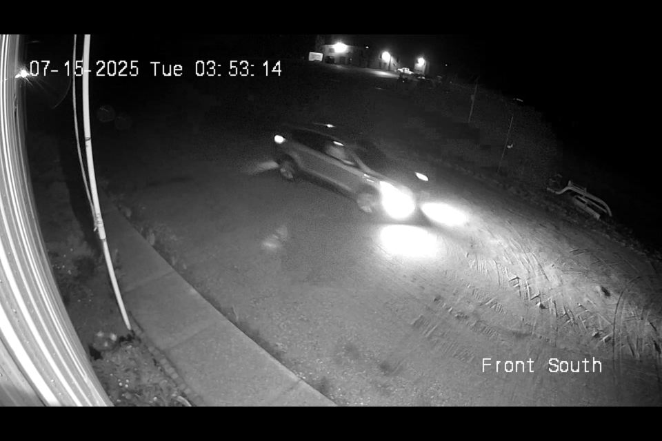 If you can identify vehicle or persons please call police.