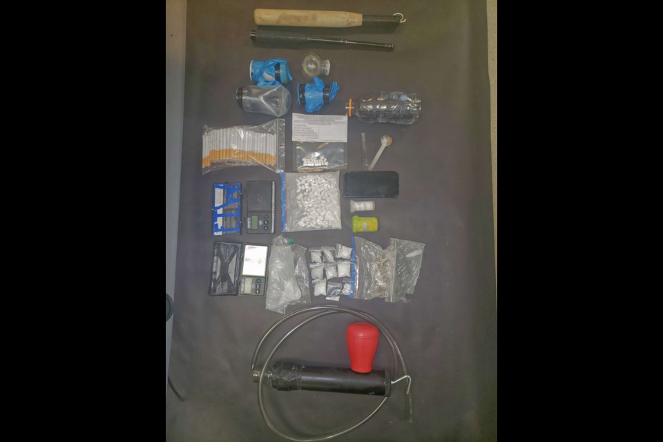 Items seized by police during the Jan. 24 traffic stop.