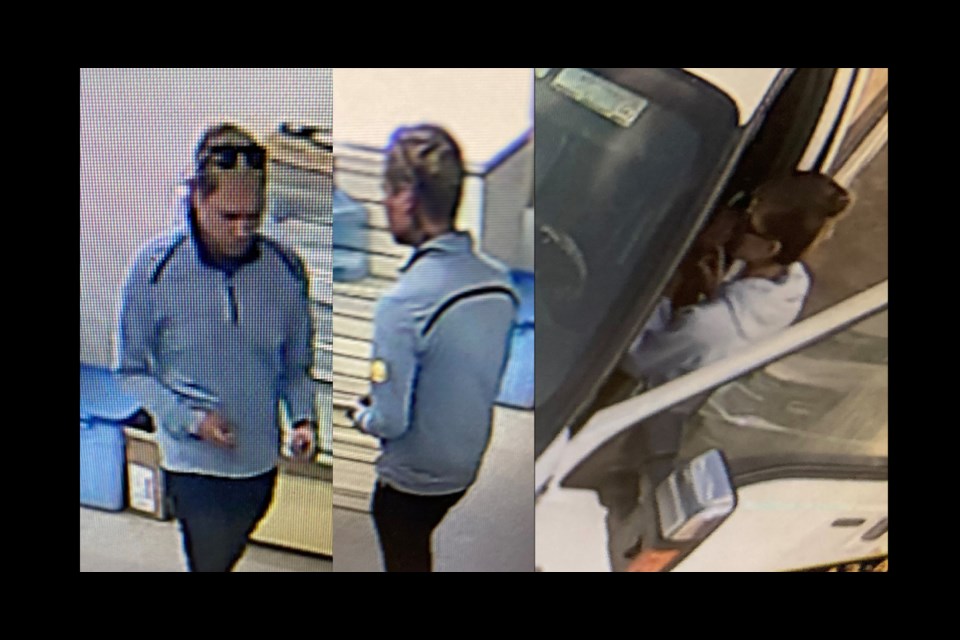 A white Ford Super Duty truck with a man and woman, are being sought. Police say they have been involved in multiple occurrences in the Yorkton, Wadena and Saskatoon areas.