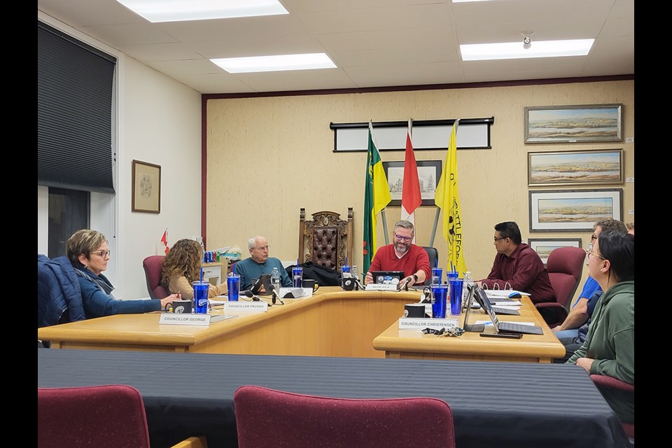 Doug Reid speaks on the Historic Lions Club’s contributions to the community during his delegation to council.