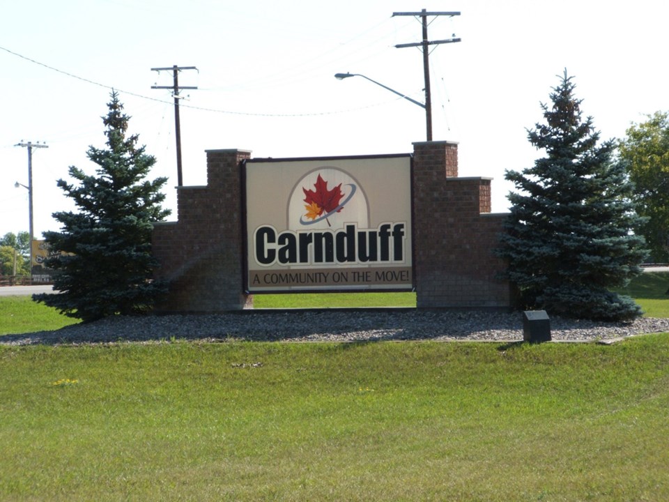 Town of Carnduff welcome sign
