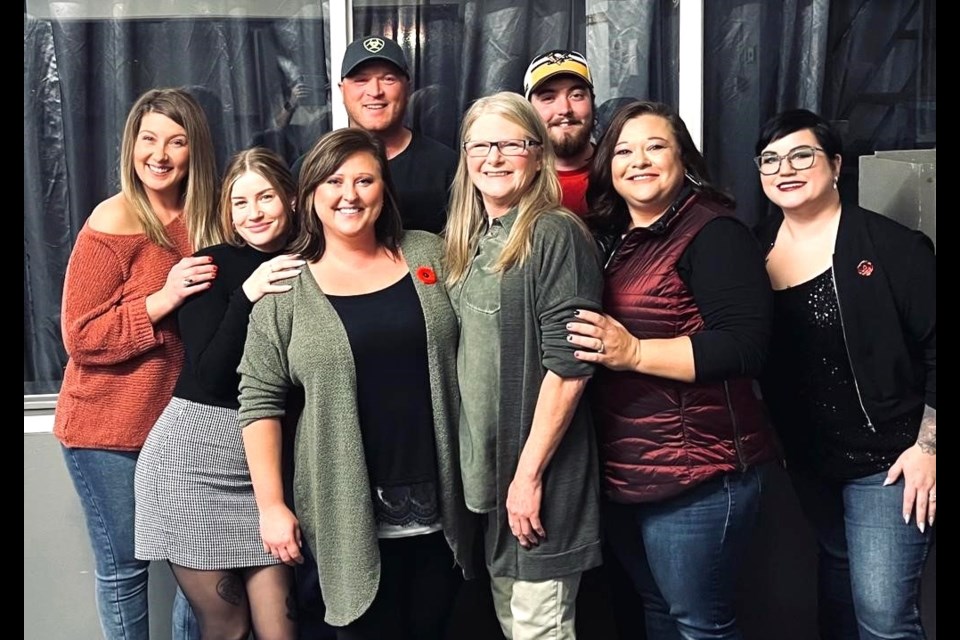 Employees for the Town of Redvers include, back row,  Dayna Germain, Dwight Jorgensen and Zach Lees. Front row, Jade Kovach, Tricia Pickard, Sandy Russell, Raylene Gordon and Jena Cowan.