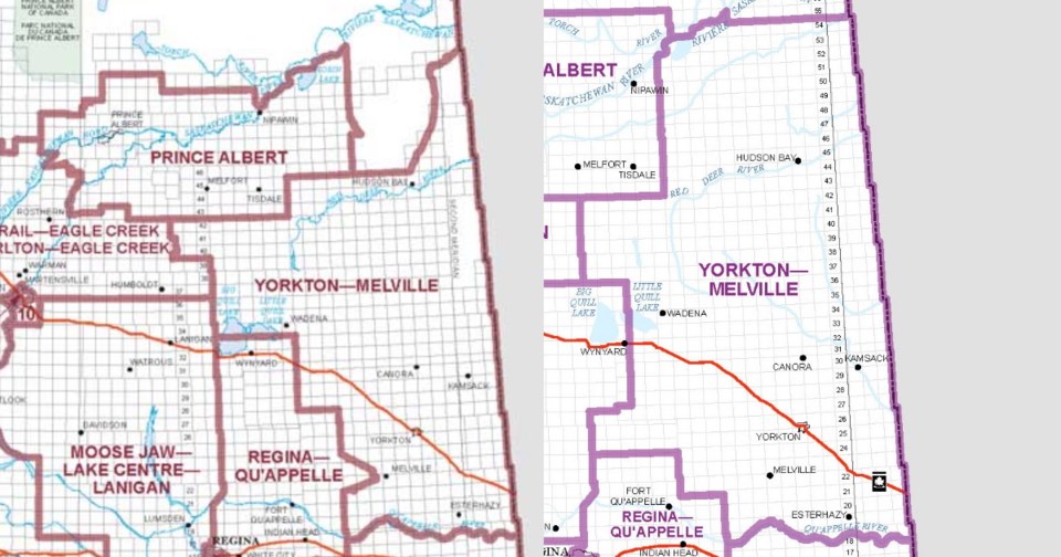 Federal Redistribution 2023 Yorkton Melville