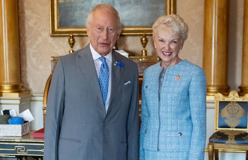 King Charles III holds an audience with Saskatchewan Lt. Gov. Bernadette McIntyre, upon her appointment, at Buckingham Palace, London.