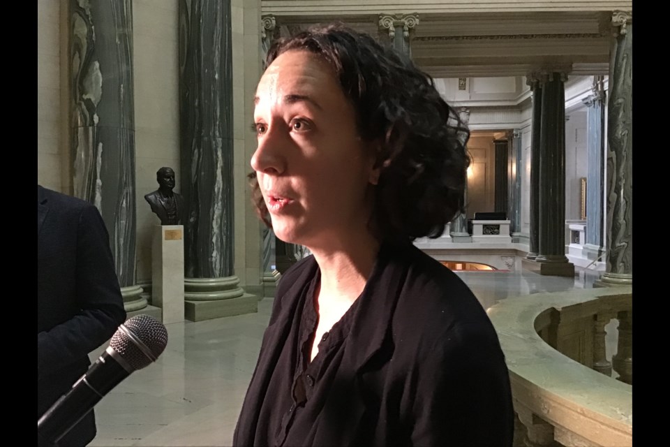 Opposition Justice Critic Nicole Sarauer faced reporters questions on Monday’s second reading vote where the NDP cast six votes in favor of Sask First Act.