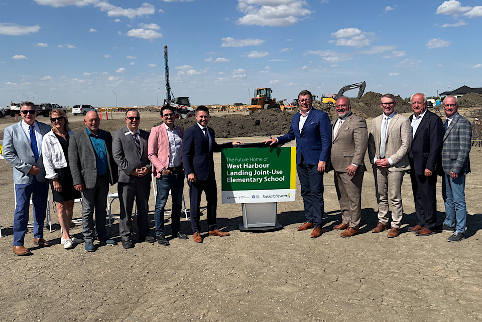 Construction is on for new joint use school in Harbour Landing
