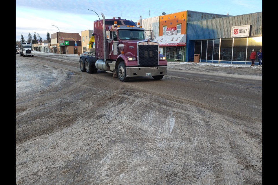 There were about 20 vehicles that left from Assiniboia