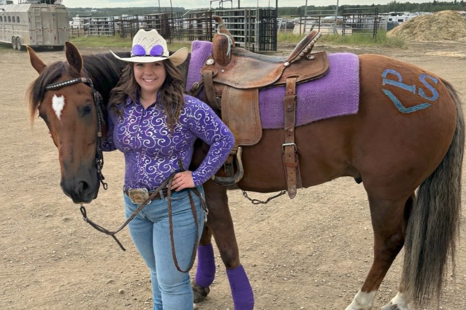 Rykelle Holinaty and her horse Braveheart. 