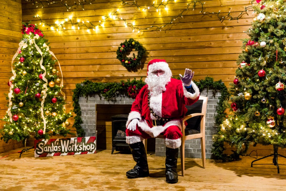 Santa awaits the children of the Macklin area in his workshop.