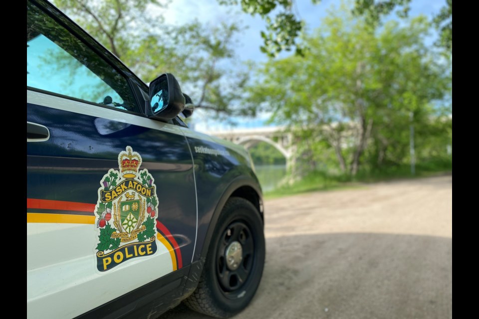 Saskatoon Police say that a 34-year-old man had reportedly thrown a lawn mower at a 52-year-old man and  54-year-old woman and then stabbing the man. 