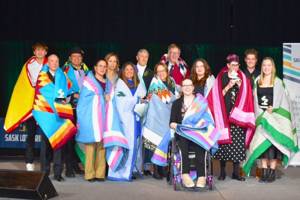 All recipients were given Star Blankets for their achievements.