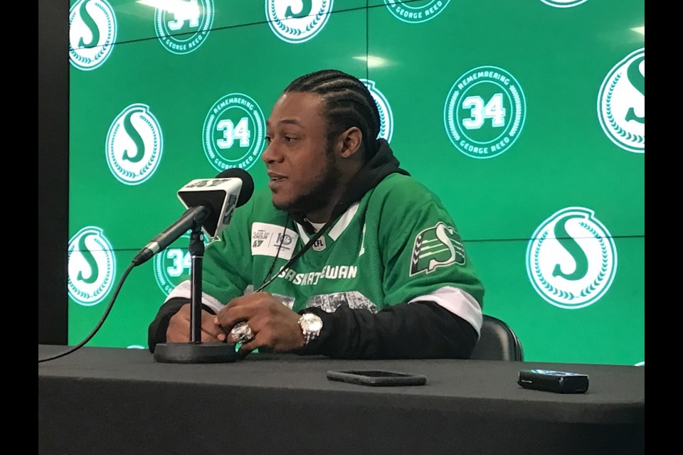 Running back Kory Sheets shares memories of the 2013 Grey Cup winning Roughriders.