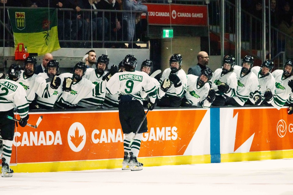 Team Saskatchewan men's hockey won silver at the 2023 Canada Winter Games, after a intense match.