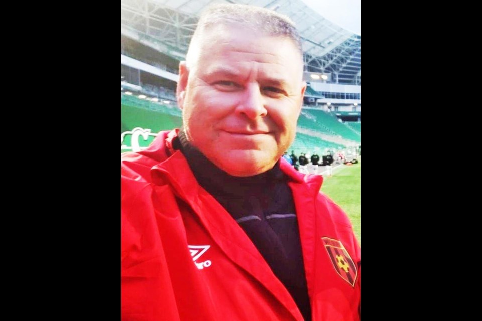 Jason Roy, president of the Weyburn Soccer Association, was named the Volunteer of the Year by the Sask. Soccer Association.