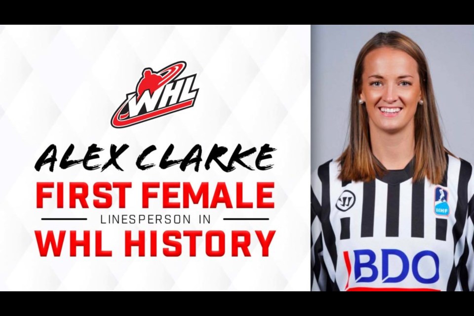 Alex Clarke has been a trailblazer for female officials. 