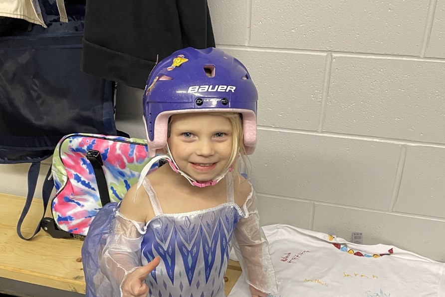 Four-year-old Sadie Rickard was the youngest skater. 