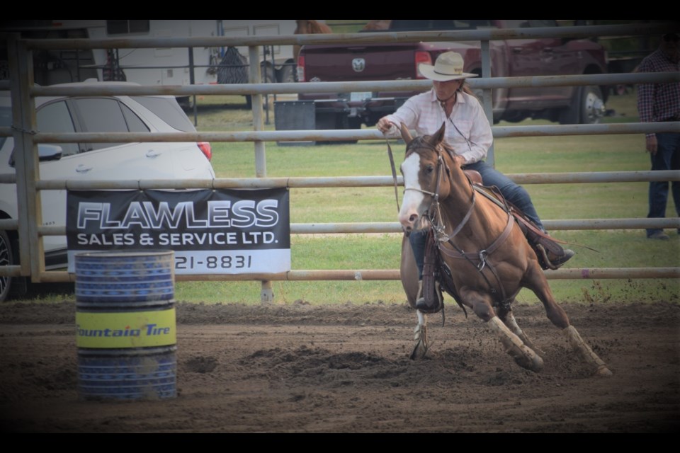 Barrel X barrel racing competition in Estevan. 