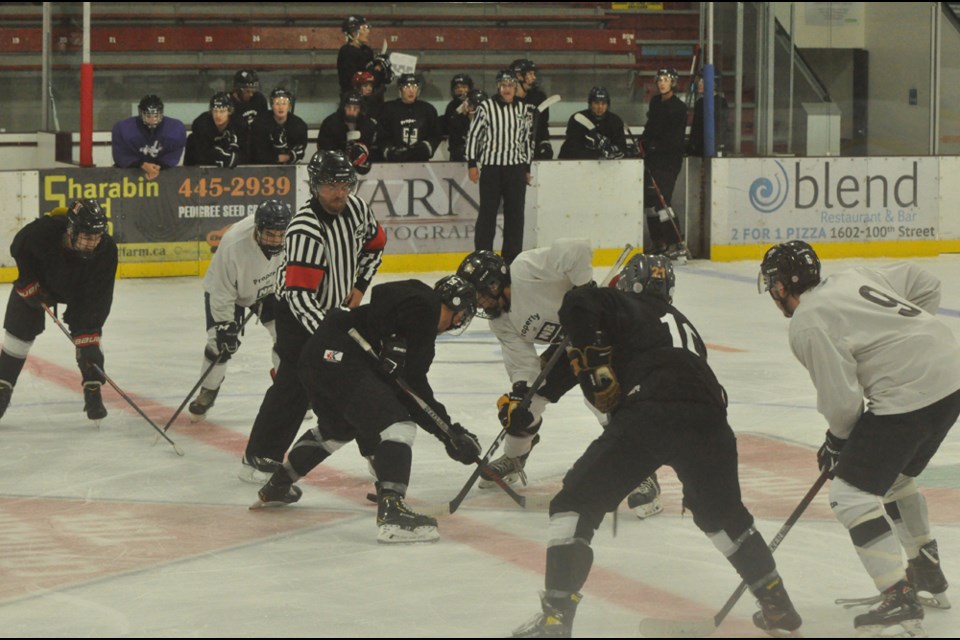 They're back! North Stars top prospects were on the ice Sunday for the Black vs. White game to conclude fall camp.