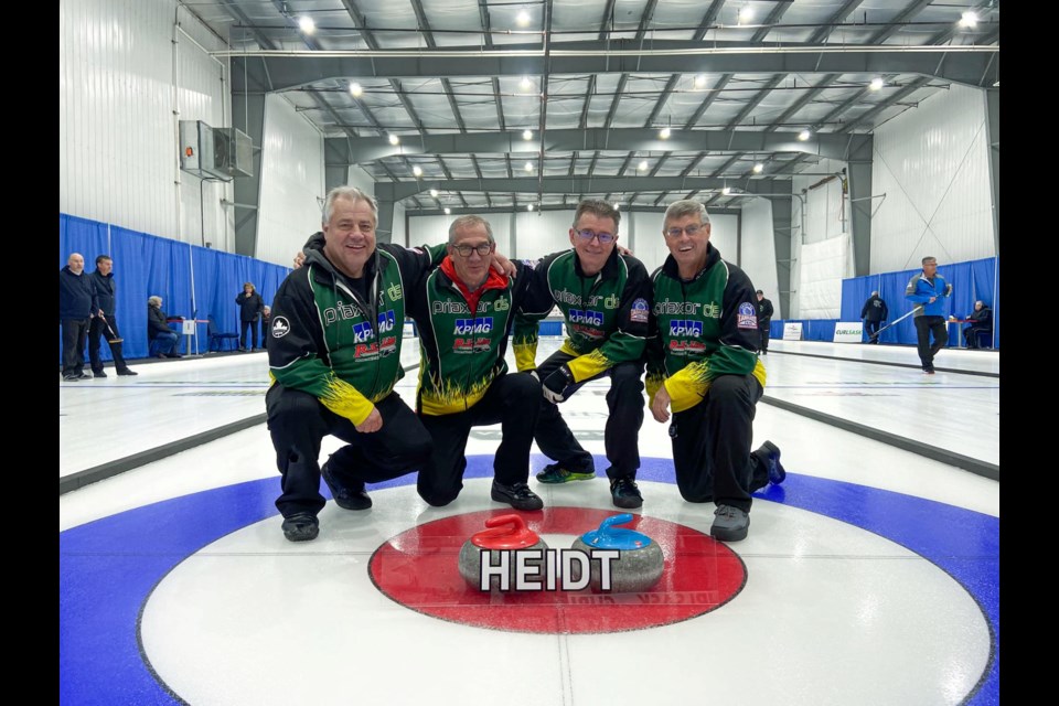 Well-known Sask. curler, Brad Heidt, leads his team of Mark Lang, Glenn Heitt and Dan Ormsby at senior men's provincial curling championships March 2-6.