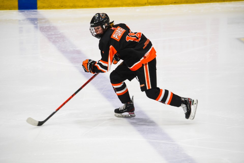 Former UMH player, Bree Purcell, now part of the SFU18AAAHL, playing with the Prince Albert Bears, will be part of two upcoming national championships.